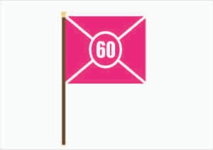 Bandeira Rosa / Código Branco 60