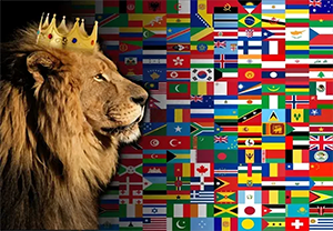 Bandeira Majestade sobre as Nações