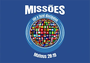 Bandeira MIssões Mundiais Mateus 28:19